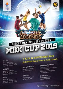 MBK CUP 2019 (LANJUTAN) @ Sekolah Sang Timur & Aula Tri Asih