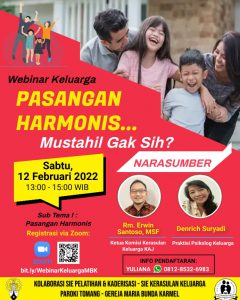 WEBINAR KELUARGA 2022: PASANGAN HARMONIS... MUNGKIN GAK SIH? @ Zoom Meeting