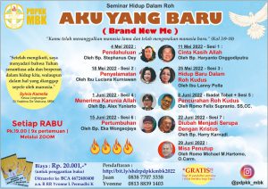 SEMINAR HIDUP DALAM ROH: AKU YANG BARU (BRAND NEW ME)