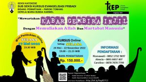 PENDAFTARAN KURSUS EVANGELISASI PRIBADI ANGKATAN XXIII