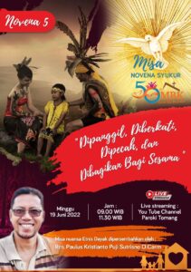 MISA NOVENA SYUKUR 50 TAHUN MBK - 19 JUNI 2022 PKL 09.00 & PKL 11.30