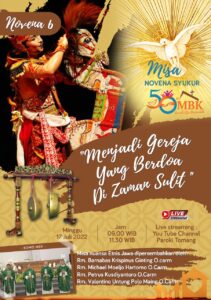 MISA NOVENA SYUKUR 50 TAHUN MBK - 17 JULI 2022 PKL 09.00 & PKL 11.30 @ Gereja MBK dan YouTube Live Streaming