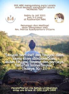 MORNING TEA LANSIA (SKK MBK) @ Auditorium MBK