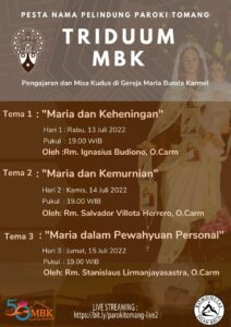 TRIDUUM MBK 2022 @ Gereja MBK & YouTube Live Streaming