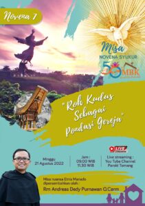MISA NOVENA SYUKUR 50 TAHUN MBK – 21 AGUSTUS 2022 PKL 09.00 & PKL 11.30 @ Gereja MBK dan YouTube Live Streaming
