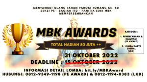 BATAS WAKTU MBK AWARD S/D 31 OKTOBER 2022