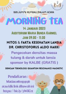 MORNING TEA 14 JANUARI 2023 @ Auditorium MBK