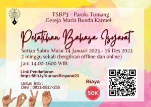 PELATIHAN BAHASA ISYARAT 2023 @ Edith Stein