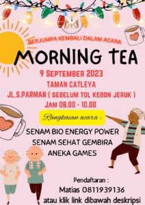MORNING TEA 9 SEPTEMBER 2023 @ Taman Catleya
