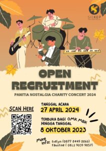 OPEN RECRUITMENT PANITIA NOSTALGIA CHARITY CONCERT 2024