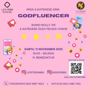 GODFLUENCER - MISA & KATEKESE OMK @ Ruang Benediktus