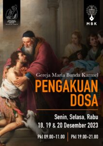 JADWAL PENGAKUAN DOSA (MALAM HARI) SEBELUM NATAL 2023