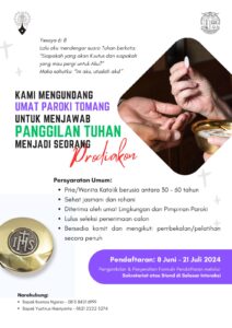 MENJAWAB PANGGILAN TUHAN MENJADI SEORANG PRODIAKON