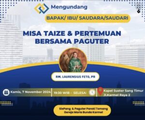 MISA TAIZE & PERTEMUAN BERSAMA PAGUTER @ Kapel Susteran Sang Timur