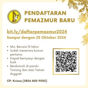 PENDAFTARAN PEMAZMUR BARU