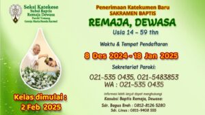 PENERIMAAN KATEKUMEN BARU SAKRAMEN BAPTIS JAN 2025