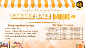GARAGE SALE #2 IS COMING @ Wilayah masing-masing