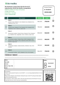 MEDICAL CHECK UP MEI 2025 @ Klinik Pratama Karmel (Klinik MBK)
