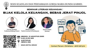 SEMINAR LITERASI KEUANGAN 2025 - BIJAK KELOLA KEUANGAN, BEBAS JERAT PINJOL @ Auditorium MBK