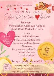 MORNING TEA 21 FEBRUARI 2026 @ Auditorium Gereja MBK