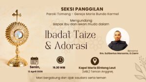 ADORASI & IBADAT TAIZE 13 APRIL 2026 @ Kapel Maria Bintang Laut