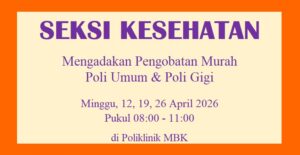 PENGOBATAN MURAH POLIKLINIK UMUM DAN POLIKLINIK GIGI – APR 2026 @ Klinik Pratama Karmel (Klink MBK)
